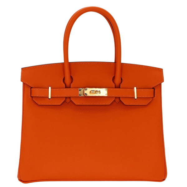 Hermès 30cm Birkin Orange Epsom Leather Gold Hardware