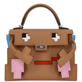 Hermès Kelly Doll Picto Chai Epsom Leather Palladium Hardware
