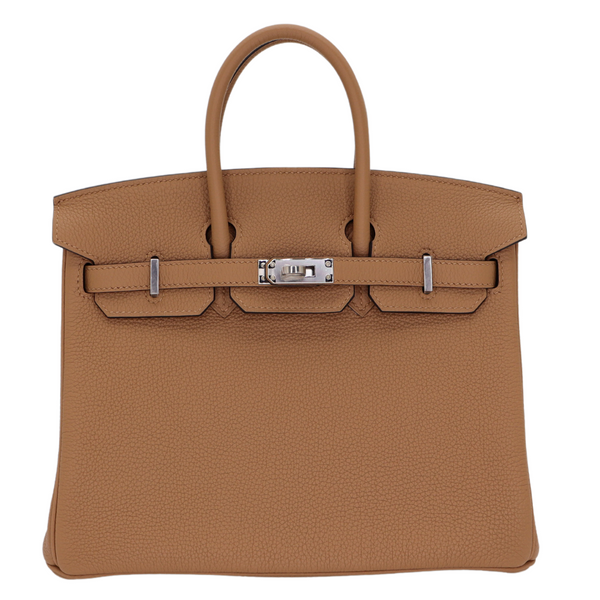 Hermès 25cm Birkin Chai Togo Leather Palladium Hardware