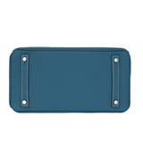 Hermès 30cm Birkin Bleu Jean Togo Leather Palladium Hardware