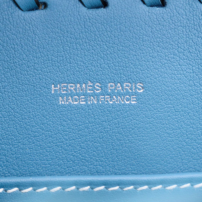 Hermès Kelly II Sellier Mini Picnic Bleu Jean Swift Leather Palladium Hardware