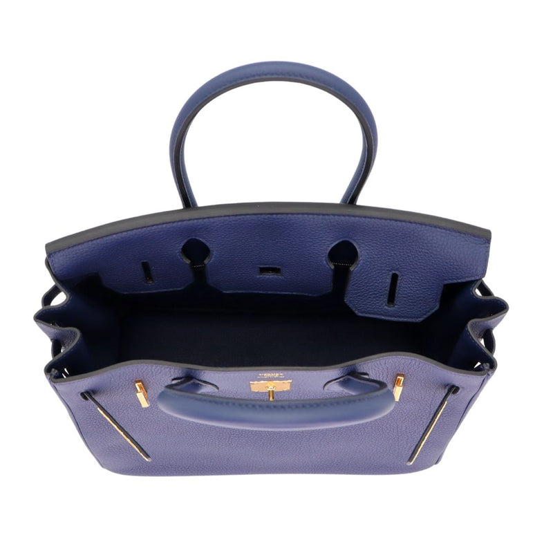 Hermès 30cm Birkin Bleu Navy Togo Leather Gold Hardware