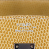 Hermès 25cm Birkin Paille Lizard Palladium Hardware