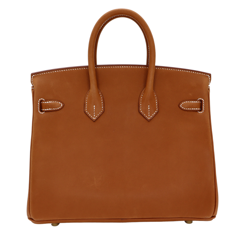 Hermès 25cm Birkin Fauve Barenia Leather Gold Hardware