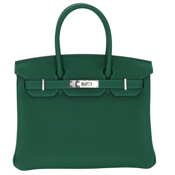 Hermès 30cm Birkin Vert Moyen Togo Leather Palladium Hardware