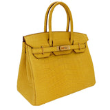 Hermès 30cm Birkin Ambre Matte Alligator Gold Hardware