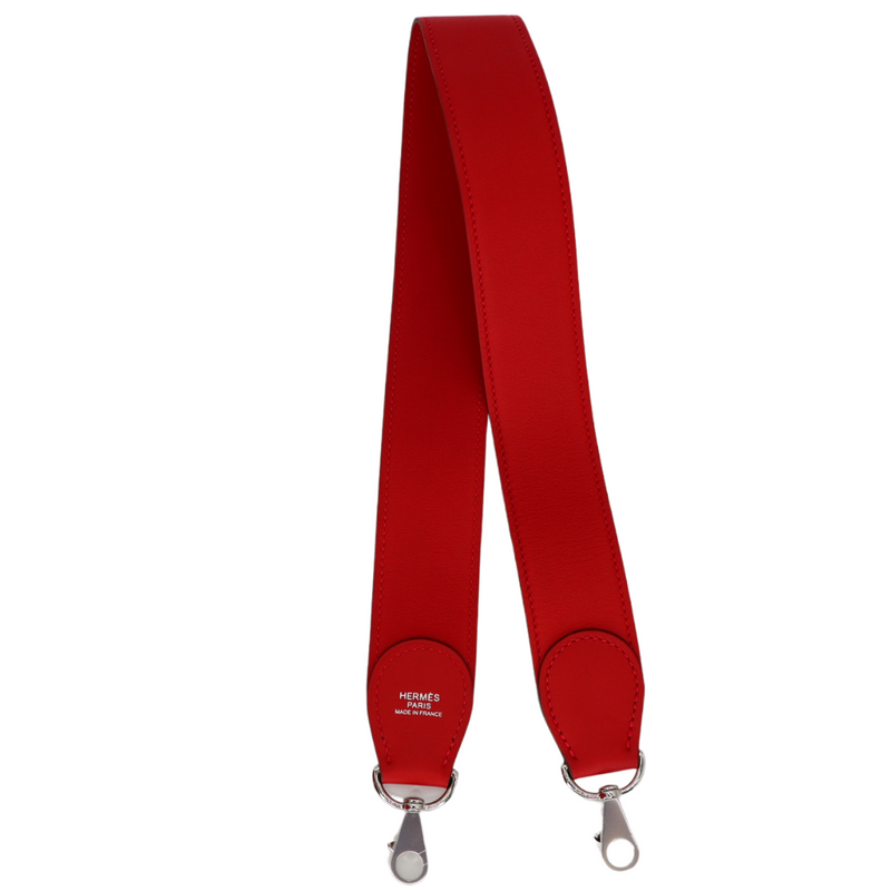 Hermès 32cm Kelly Lakis Retourne Vermillon Palladium Hardware