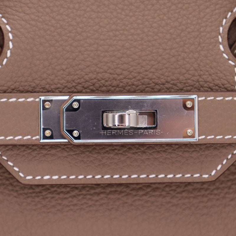 Hermès 30cm Birkin Etoupe Togo Leather Palladium Hardware