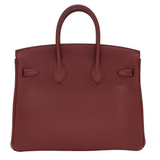 Hermès 25cm Birkin Rouge H Togo Leather Gold Hardware