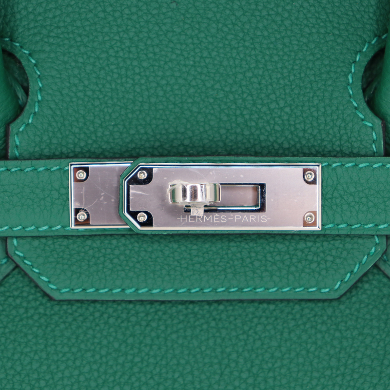 Hermès 30cm Birkin Vert Moyen Togo Leather Palladium Hardware