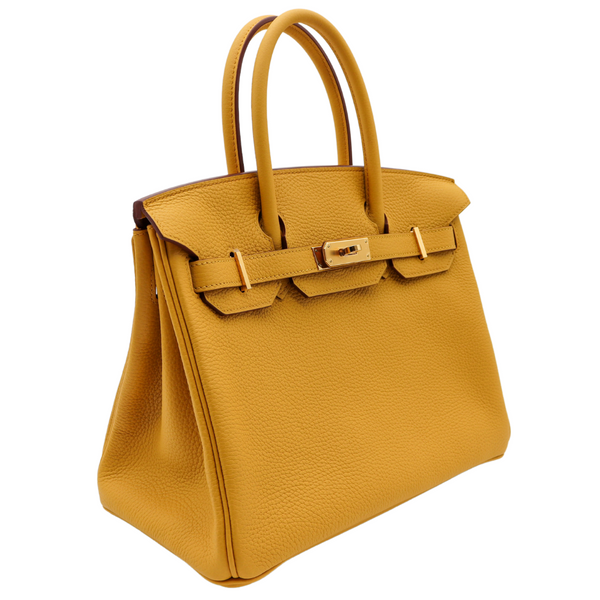 Hermès 30cm Birkin Ambre Togo Leather Gold Hardware