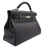 Hermès 42cm Kelly Maxi Black Togo Leather Palladium Hardware