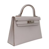 Hermès Kelly II Sellier Mini Gris Pale Epsom Leather Palladium Hardware