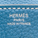 Hermès 25cm Birkin Bleu Jean Togo Leather Palladium Hardware