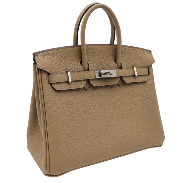 Hermès 25cm Birkin Beige Marfa Togo Leather Palladium Hardware