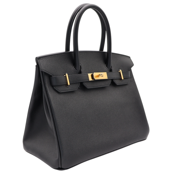 Hermès 30cm Birkin Black Epsom Leather Gold Hardware