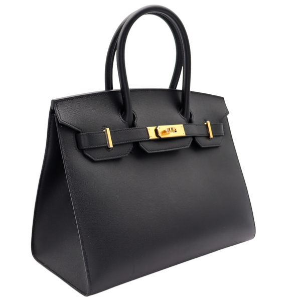 Hermès 30cm Birkin Sellier Black Epsom Leather Gold Hardware