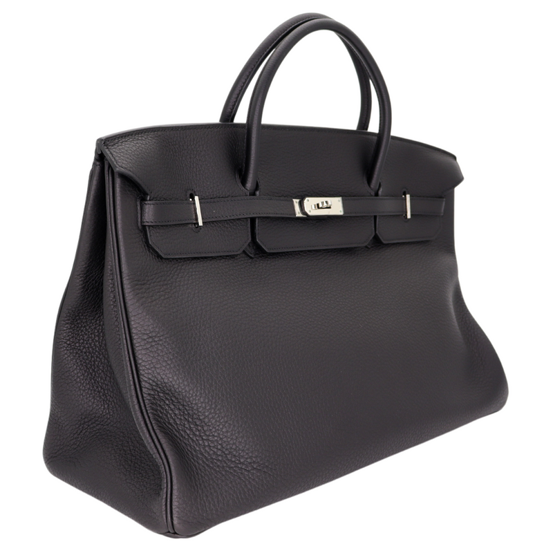 Hermès 45cm Birkin Black Togo Leather Palladium Hardware