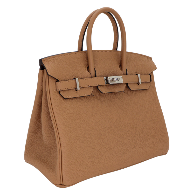 Hermès 25cm Birkin Chai Togo Leather Palladium Hardware