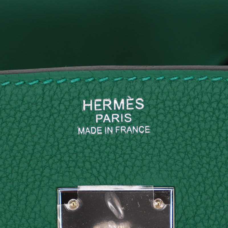 Hermès 30cm Birkin Vert Moyen Togo Leather Palladium Hardware