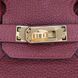 Hermès 25cm Birkin Rouge H Togo Leather Gold Hardware