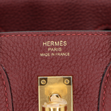 Hermès 25cm Birkin Rouge H Togo Leather Gold Hardware