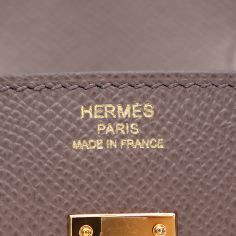 Hermès 25cm Birkin Sellier Etain Epsom Leather Gold Hardware