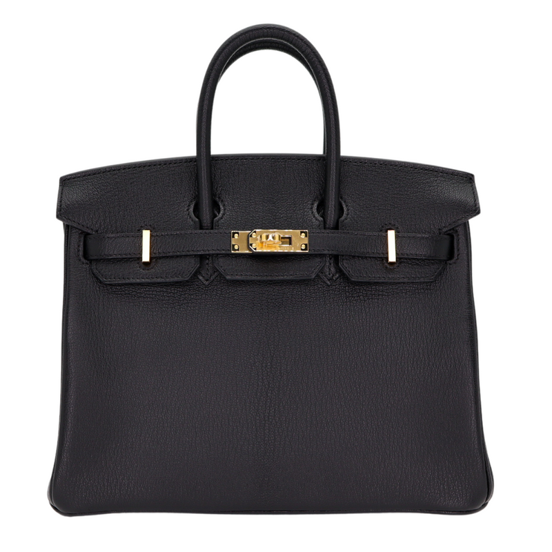 Hermès 25cm Birkin HSS Black/ Gold Chèvre Gold Hardware