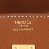 Hermès 25cm Birkin Gold Togo Leather Brushed Gold Hardware