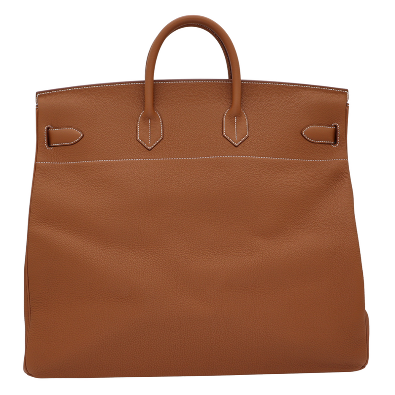 Hermès 50cm HAC Gold Togo Leather Palladium Hardware