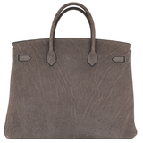 Hermès 40cm Birkin Elephant Hide Gold Hardware