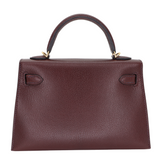 Hermès Kelly II Sellier Mini Rouge Sellier Chèvre Leather Gold Hardware