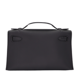 Hermès Kelly Pochette Black Swift Leather Gold Hardware