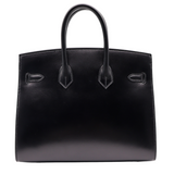 Hermès 25cm Birkin Sellier Black Box Calf Leather Gold Hardware