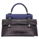 Hermès Kelly Doll Picto Bleu Saphir Epsom Leather Palladium Hardware