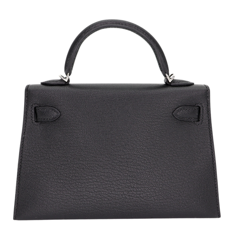 Hermès Kelly II Sellier Mini HSS Black/Rouge H Chevre Leather Palladium Hardware