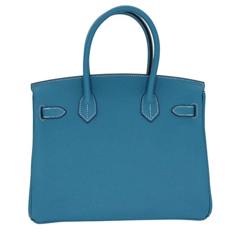 Hermès 30cm Birkin Bleu Jean Togo Leather Gold Hardware