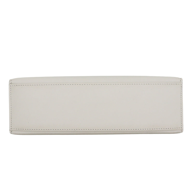 Hermès Kelly Pochette Blanc (White) Swift Leather Gold Hardware