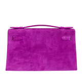 Hermès Kelly Pochette Doblis Ultraviolet Suede Gold Hardware