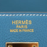 Hermès 40cm Birkin Bleu Jean Togo Leather Gold Hardware