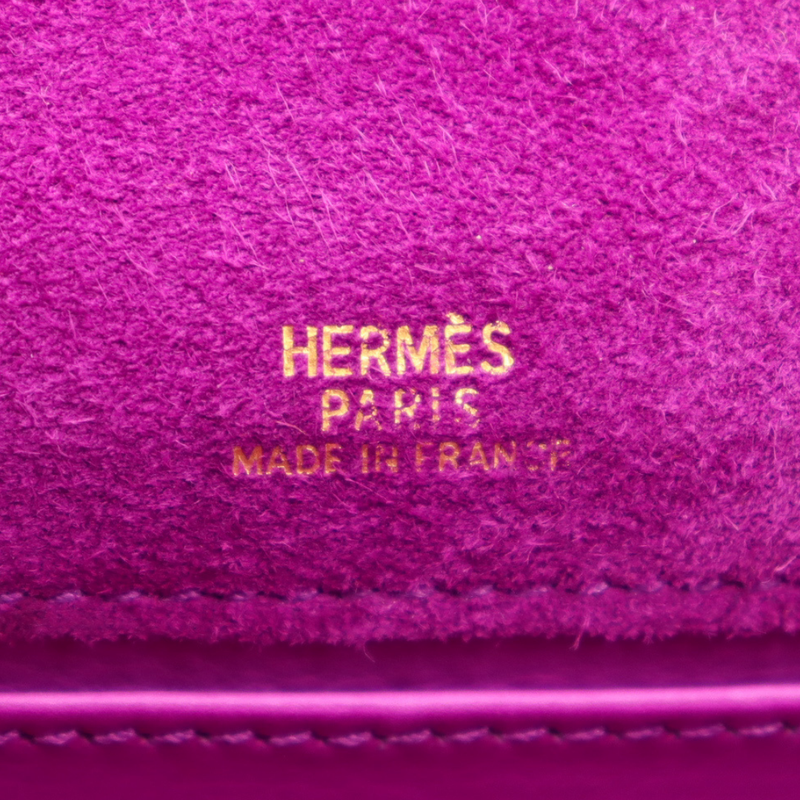 Hermès Kelly Pochette Doblis Ultraviolet Suede Gold Hardware