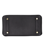 Hermès 25cm Birkin HSS Black/ Rouge Chèvre Leather Brushed Gold Hardware