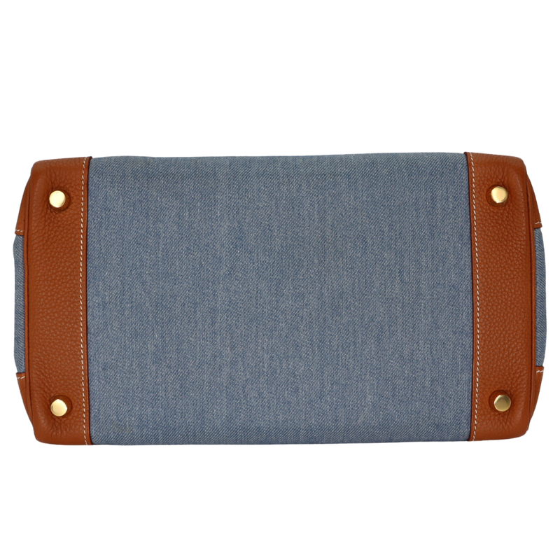 Hermès 30cm Birkin Gold Denim/Togo Leather Gold Hardware