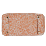 Hermès 30cm Birkin Orange Dalmatian Buffalo Leather Gold Hardware