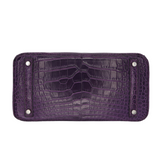 Hermès 30cm Birkin Amethyst Matte Alligator Palladium Hardware