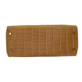 Hermès 28cm Kelly Retourne Kraft Matte Alligator Gold Hardware