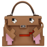 Hermès Kelly Doll Picto Chai Epsom Leather Palladium Hardware