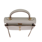 Hermès 25cm Kelly Retourne Gris Pale Togo Leather Gold Hardware