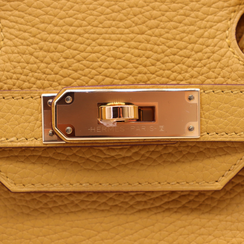 Hermès 30cm Birkin Ambre Togo Leather Gold Hardware