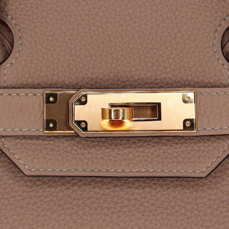 Hermès 30cm Birkin Gris Tourterelle Togo Leather Rose Gold Hardware